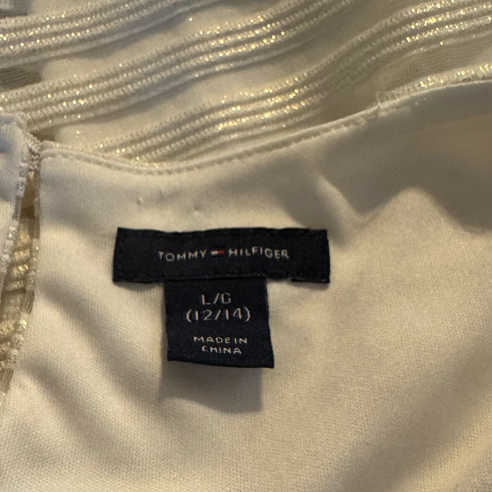 Tommy Hilfiger White Sleeveless Mini Dress Womens Size 12/14 EUC - Picture 9 of 16